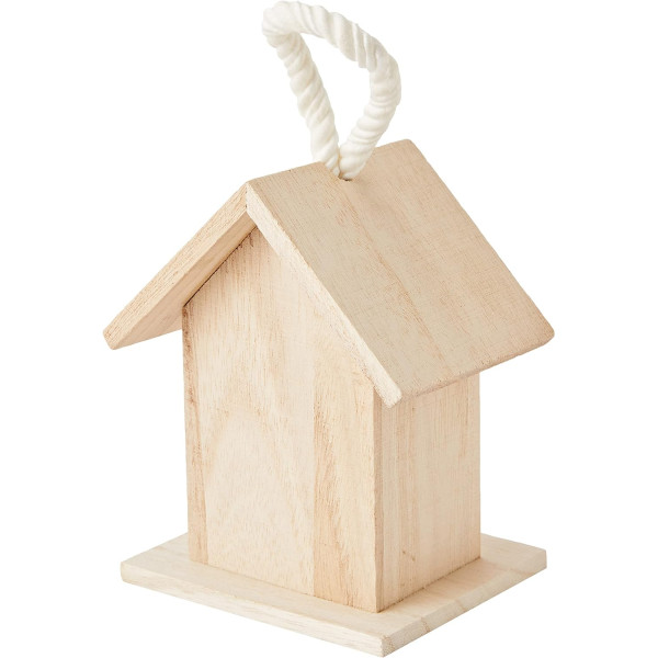 Nichoir - A suspendre - En bois - A personnaliser - 13x9,5x8,5cm - Décoration
