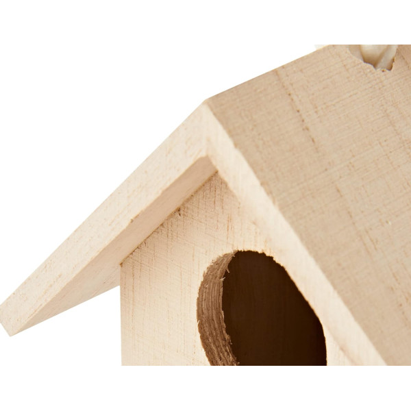 Nichoir - A suspendre - En bois - A personnaliser - 13x9,5x8,5cm - Décoration