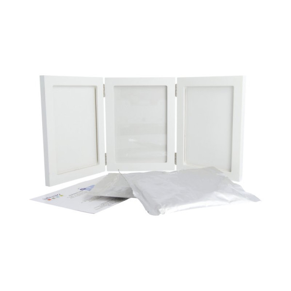 Kit pour faire des empreintes - Bébé - Avec cadre photo - 43,5x19,5cm - Artemio
