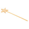 photo-Baguette magique - En bois - A décorer - Princesse - Enfant - 27,3x7x1cm