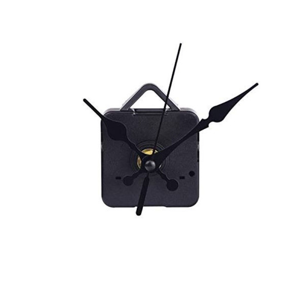 Mécanisme d'horloge - Pendule - Sans aiguilles - A pile - Plastique - Noir