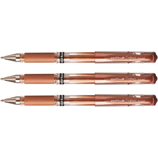 photo-3 stylos roller Uni-Ball Signo Broad Bronze