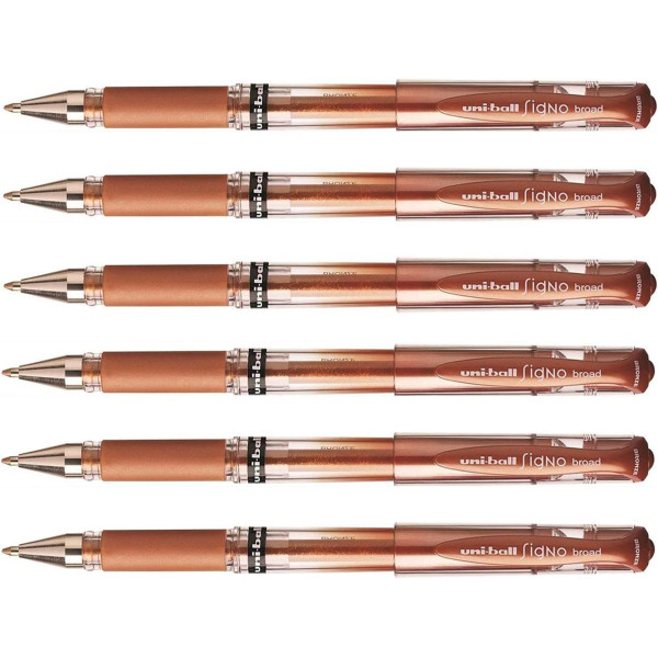 photo-6 stylos roller Uni-Ball Signo Broad Bronze