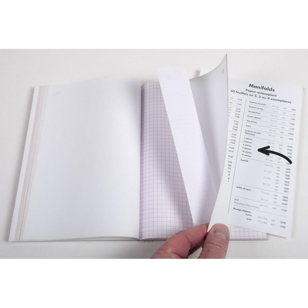 Facturier - 21x13,5cm - Autocopiant - 50 feuilles - Sans TVA - Exacompta