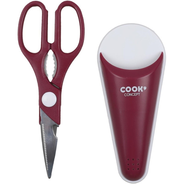 Ciseaux de cuisine - Multifonctions - Décapsuleur - Casse-noix - Ouvre-bouteille