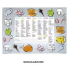 Tableau - Mémo - Liste de courses - Aimanté - A fixer sur le frigo - Feuilles détachables