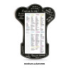 Tableau - Mémo - Liste de courses - Aimanté - A fixer sur le frigo - Feuilles détachables