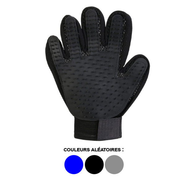 Gant pour enlever les poils - Animaux - Chien - Chat - Lapin - Avec picots