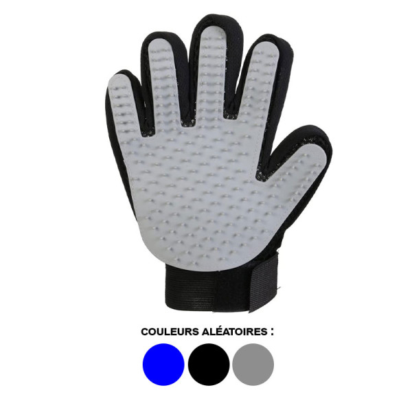 Gant pour enlever les poils - Animaux - Chien - Chat - Lapin - Avec picots