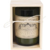 Bougie parfumée - Bouteille de vin - Coffret bois - Parfum bois de santal - 13cm