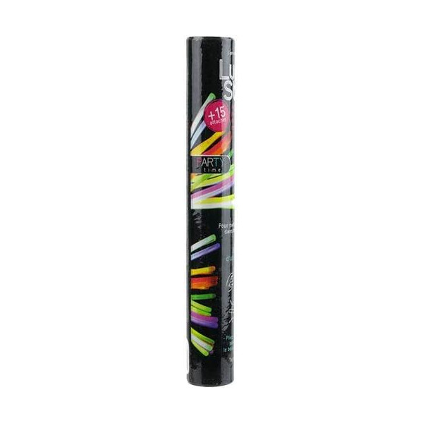 photo-15 bâtons lumineux - Fluo dans le noir - Bracelets - Colliers - Fête - Anniversaire