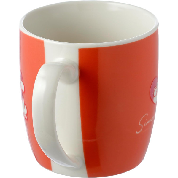 Mug - Tasse - Saint Valentin - Amoureux - Rouge - Avec anse - Porcelaine