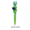 Stylo à bille - Noir - Pointe fine - Scolaire - Enfant - Monstre boxeur