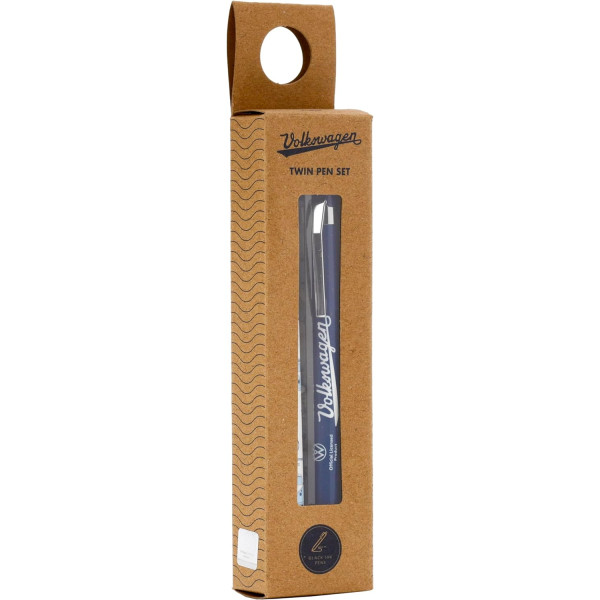 2 stylos à bille - Noir - Pointe fine - Van Bus Combi Volkswagen