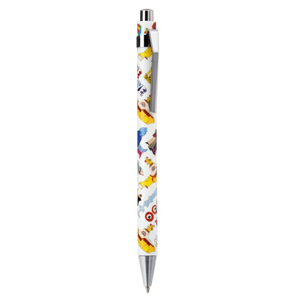 2 stylos à bille - Noir - Pointe fine - The Beatles - The Yellow Submarine
