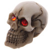 photo-Figurine - Tête de mort - Crâne - Yeux rouges - Décoration - Halloween - 5x4cm