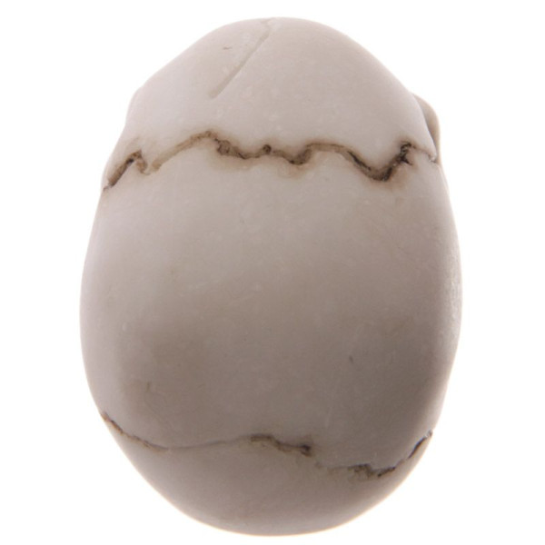 Figurine - Tête de mort - Crâne - Yeux rouges - Décoration - Halloween - 5x4cm