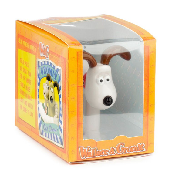 Figurine - Wallace et Gromit - Chien Gromit - Humour - Décoration - 9cm hauteur