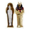 Figurine - Sarcophage - Anubis - Momie - Egypte - Décoration - 14cm hauteur
