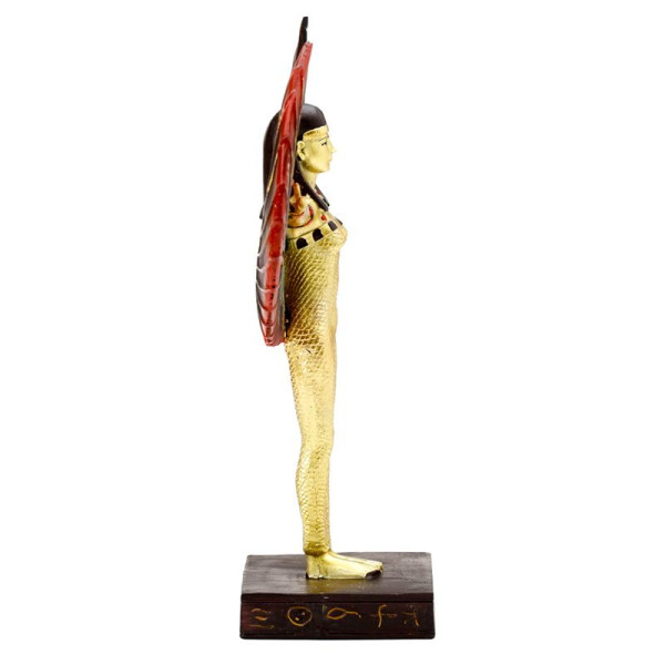 Figurine - Isis - Déesse - Doré - Egypte - Décoration - 19cm hauteur