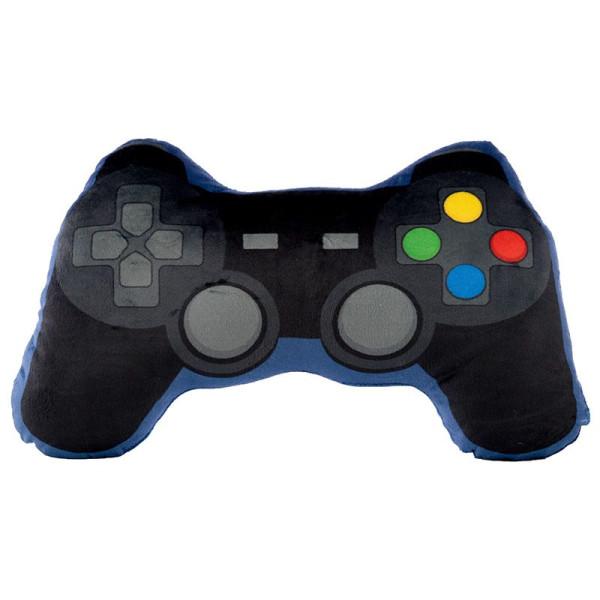 photo-Coussin - Manette de jeu vidéo - Doux - Décoration originale - 35x11,5x8cm