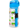 Gourde - Enfant - 350ml - Plastique - Avec anse - Bleu - Tracteurs - Voitures