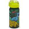 photo-Gourde - Enfant - 350ml - Plastique - Avec anse - Vert/Noir - Dinosaure