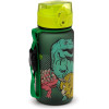 Gourde - Enfant - 350ml - Plastique - Avec anse - Vert/Noir - Dinosaure