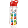 photo-Gourde - Enfant - Plastique - Paille intégrée - Rouge - Game Over - 500ml