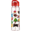 Gourde - Enfant - Plastique - Paille intégrée - Rouge - Game Over - 500ml