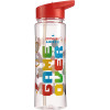 Gourde - Enfant - Plastique - Paille intégrée - Rouge - Game Over - 500ml