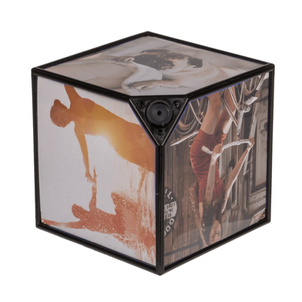 Cadre photo - Cube tournant - 6 photos - Original - Idées cadeaux - Souvenirs