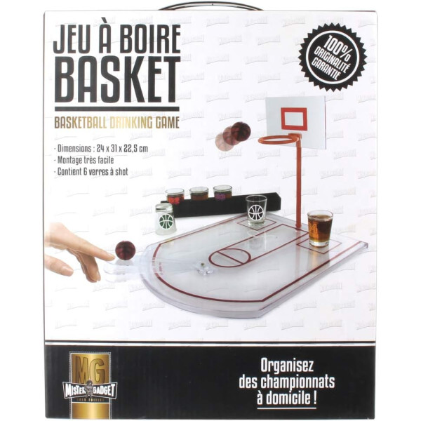 Jeu à Boire Boland Pour Fêtes - Set Avec Bandeau Et Panier De Basket, 20 Ballons, Pour Adultes