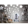 Veilleuse - Fusée - Projette des étoiles - Chambre d'enfant - LED - Décoration
