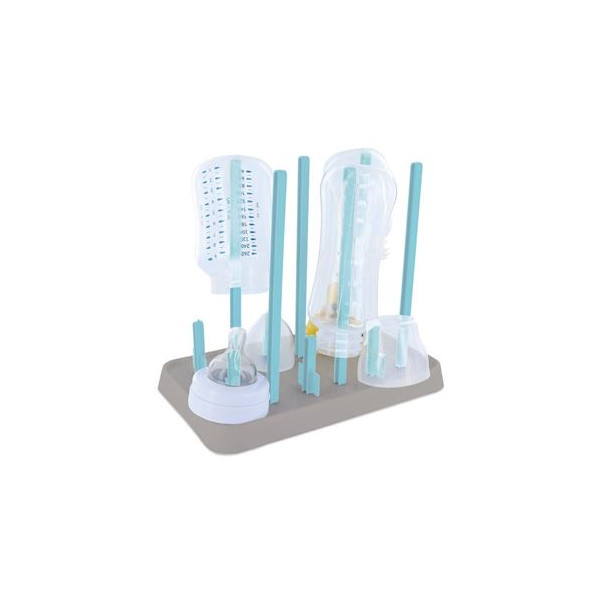 photo-Egouttoir pour biberons - Pour 6 biberons et tétines - Plastique - Cuisine