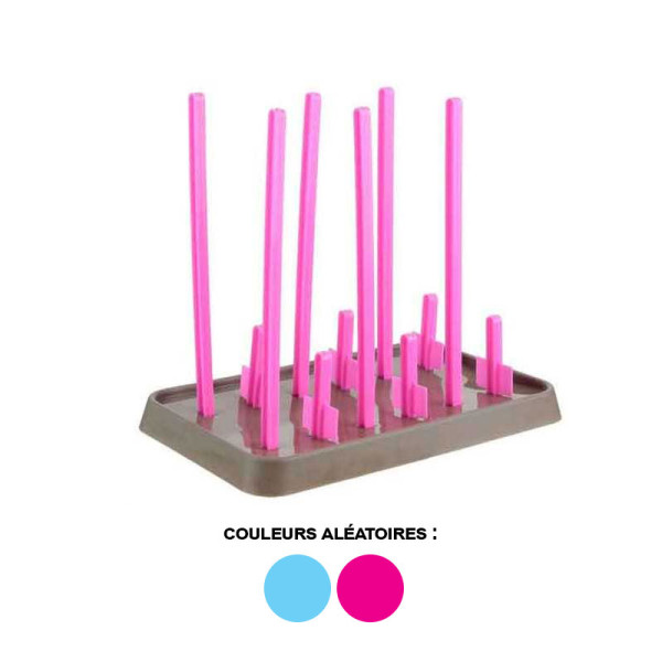 Egouttoir pour biberons - Pour 6 biberons et tétines - Plastique - Cuisine