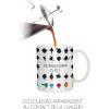 Mug - Tasse - Monsieur Madame - Réagit à la chaleur - Avec anse - Idées cadeaux