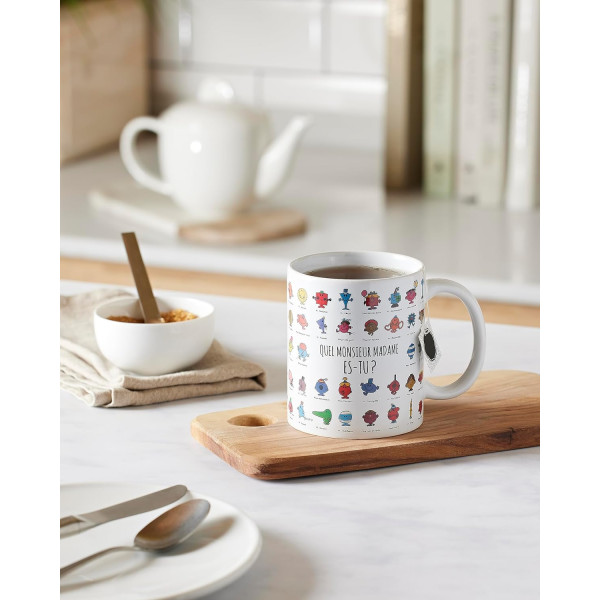Mug - Tasse - Monsieur Madame - Réagit à la chaleur - Avec anse - Idées cadeaux