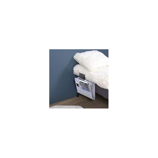 Rangement pour lit - Livre/téléphone/tablette - 4 rangements - Se glisse sous le matelas