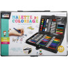 photo-Malette de coloriage - Crayons, feutres, peinture, craies, ciseaux - 86 pièces - Enfant