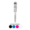 Stylo à bille - Squelette boxeur - Yeux LED rouge - Humour - Idées cadeaux
