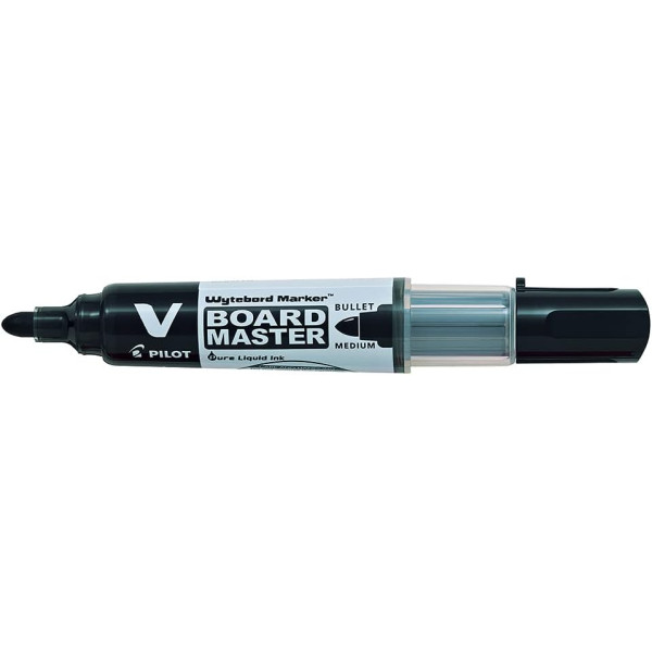 Marqueur - Pour tableau blanc - Noir - Effaçable - Rechargeable - Pilot - V-Board Master