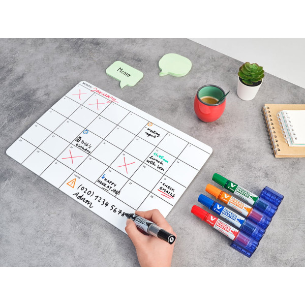 Marqueur - Pour tableau blanc - Noir - Effaçable - Rechargeable - Pilot - V-Board Master