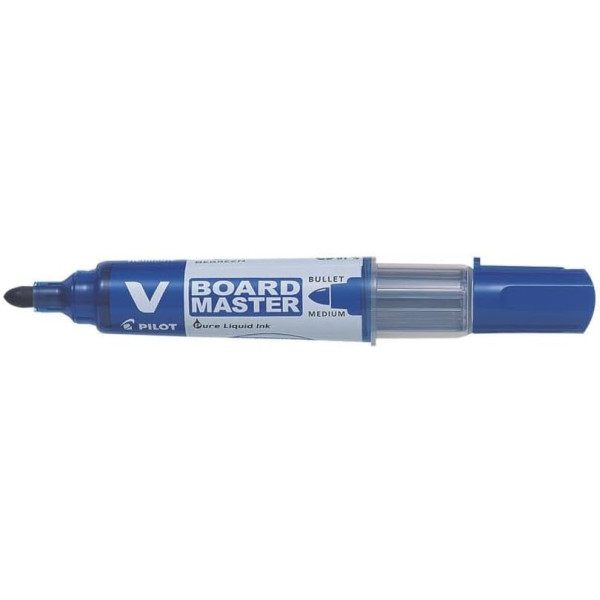 photo-Marqueur - Pour tableau blanc - Bleu - Effaçable - Rechargeable - Pilot - V-Board Master