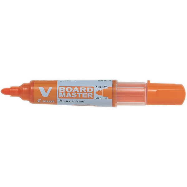 photo-Marqueur - Pour tableau blanc - Orange - Effaçable - Rechargeable - Pilot - V-Board Master