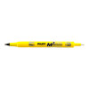 Marqueur - Indélébile - Permanent - Jaune - 2 pointes - Pilot - TwinMarker