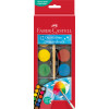 photo-Peinture aquarelle - 12 pastilles - Pour enfant - Pinceau inclus - Faber-Castell
