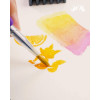 Peinture aquarelle - 12 pastilles - Pour enfant - Pinceau inclus - Faber-Castell