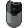 photo-Taille-crayon - 2 trous - Avec réservoir semi-transparent - Noir - Faber-Castell