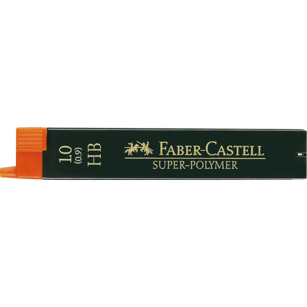 photo-Mine graphite - Porte-mine - 1mm - HB - Gris - Etui de 6 mines - Faber-Castell
